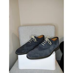 Joseph Abboud Kelvin Blue Suede Oxfords Shoes